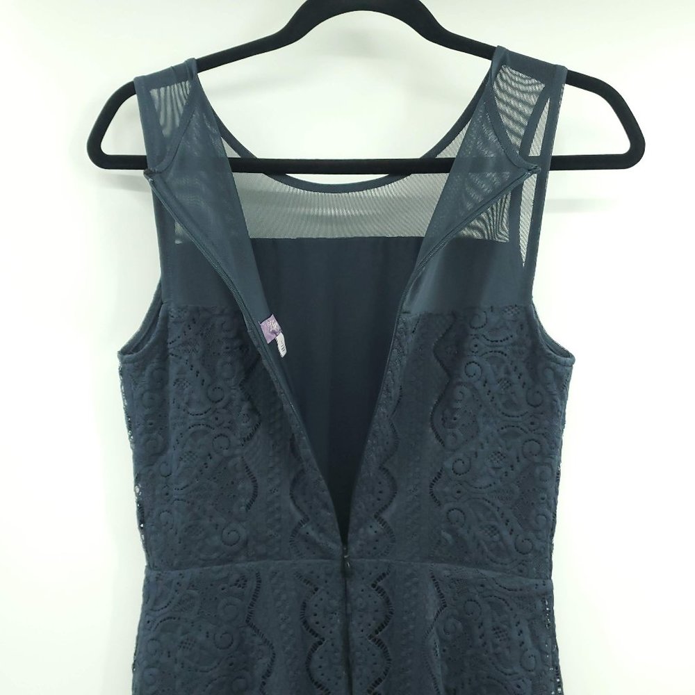 Truly Poppy Lace Sleeveless A Line Dress 2 Blue - Picture 4 of 10
